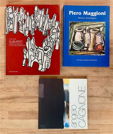 JEAN DUBUFFET, PIERO MAGGIONI E ANGELO CAGNONE - Lotto unico di 3 cataloghi