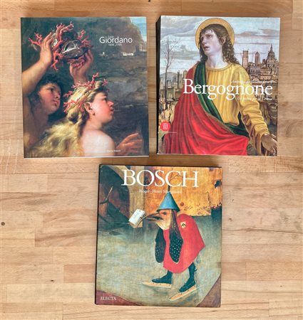 LUCA GIORDANO, BERGOGNONE E BOSCH - Lotto unico di 3 cataloghi