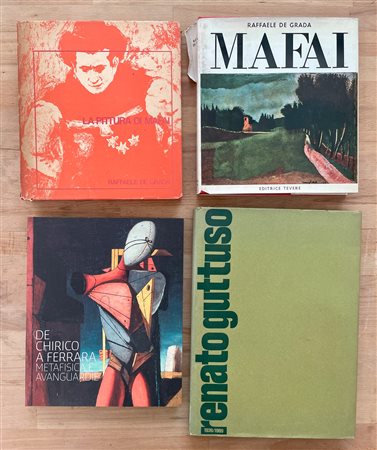 MARIO MAFAI, GIORGIO DE CHIRICO E RENATO GUTTUSO - Lotto unico di 4 cataloghi