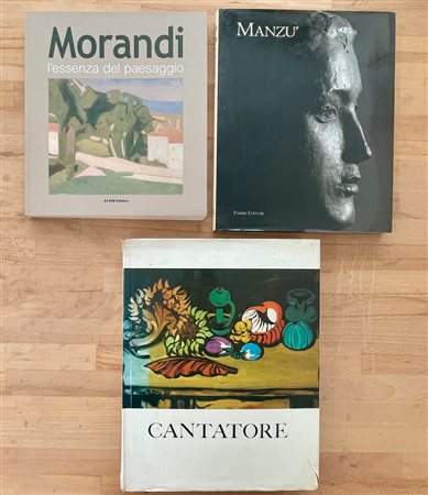 GIORGIO MORANDI, DOMENICO CANTATORE E GIACOMO MANZÙ - Lotto unico di 3 cataloghi