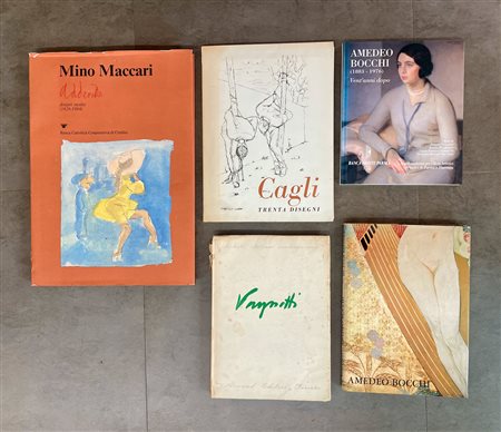 BOCCHI, CAGLI, MACCARI E VAGNETTI - Lotto unico di 5 rari cataloghi