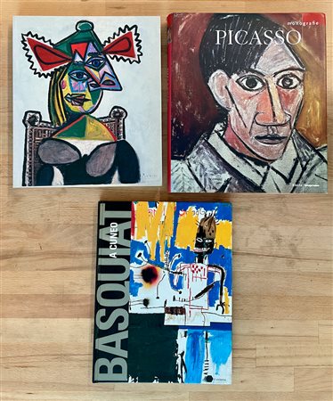 PABLO PICASSO E JEAN MICHEL BASQUIAT - Lotto unico di 3 cataloghi
