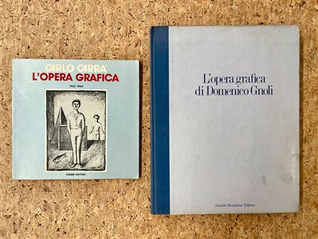 CARLO CARRÀ E DOMENICO GNOLI - Lotto unico di 2 cataloghi
