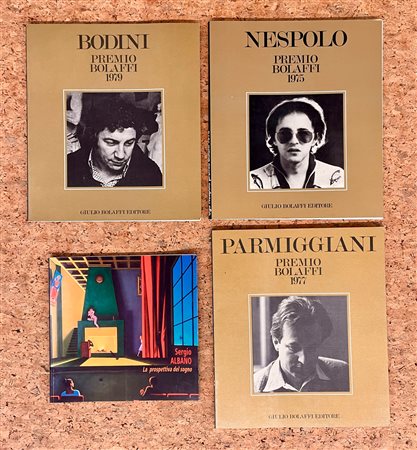 SANDRO PARMIGGIANI, UGO NESPOLO E FLORIANO BODINI - Lotto unico di 4 cataloghi