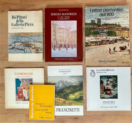 PITTURA PIEMONTESE - Lotto unico di 7 cataloghi