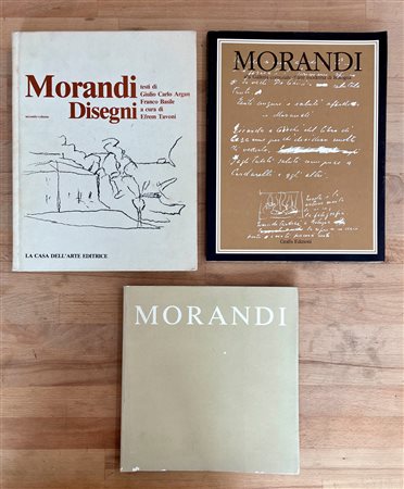 GIORGIO MORANDI - Lotto unico di 3 cataloghi