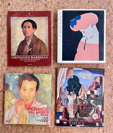 ARTISTI FIGURATIVI DI INIZIO NOVECENTO - Lotto unico di 4 cataloghi