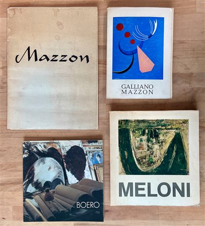 GALLIANO MAZZON, GINO MELONI E RENATA BOERO - Lotto unico di 4 cataloghi