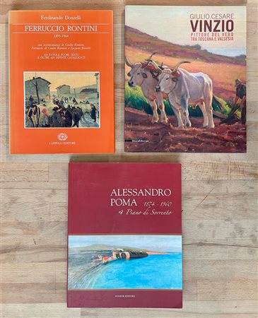 GIULIO CESARE VINZIO, ALESSANDRO POMA E FERRUCCIO RONTINI - Lotto unico di 3 cataloghi
