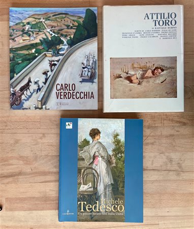 ATTILIO TORO, CARLO VERDECCHIA E MICHELE TEDESCO - Lotto unico di 3 cataloghi