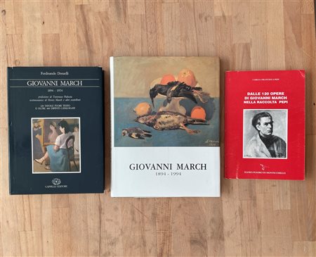 GIOVANNI MARCH - Lotto unico di 3 cataloghi
