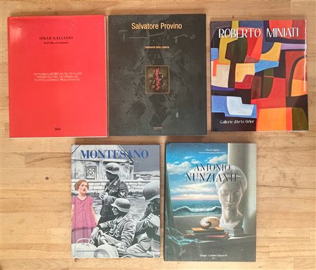 ARTE CONTEMPORANEA ITALIANA - Lotto unico di 5 cataloghi