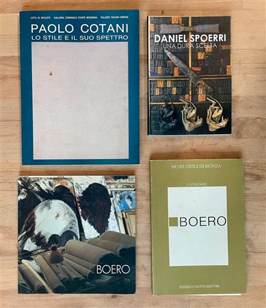 RENATA BOERO, PAOLO COTANI E DANIEL SPOERRI - Lotto unico di 4 cataloghi
