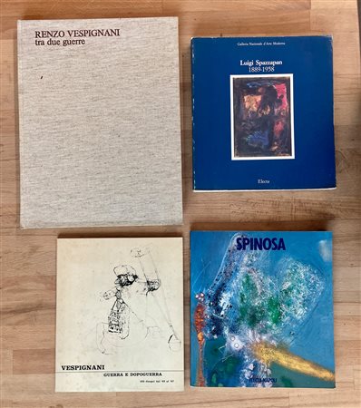RENZO VESPIGNANI, LUIGI SPAZZAPAN E DOMENICO SPINOSA - Lotto unico di 4 cataloghi