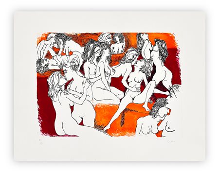 RENATO GUTTUSO (1911-1987) - Il grande eunuco a Usbek (5), 1973