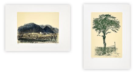 ALBERTO ZIVERI (1908-1990) - Lotto unico composto da 2 litografie