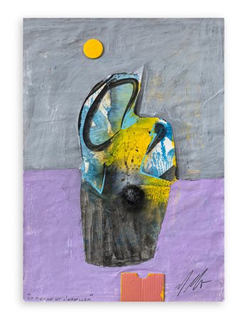 SERGIO DANGELO (1932-2022) - La Pierre et l'oreiller (Titolo di Dotremont)