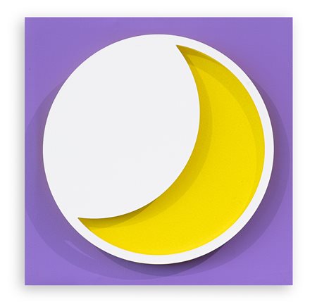 BRUNO BANI (1964) - Inside viola yellow white, 2022