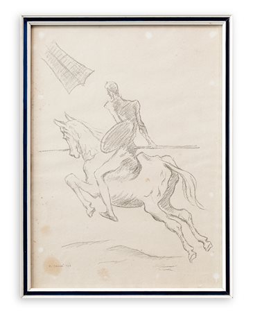 CARLO CARRÀ (1881-1966) - Senza Titolo (Illustrazione per il 'Don Quijote de la Mancha'), 1944