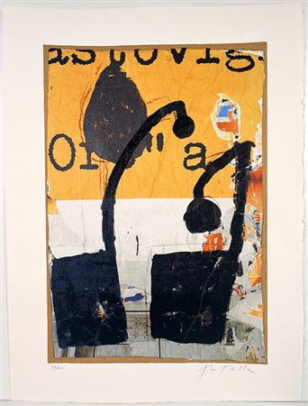 MIMMO ROTELLA, "Mirò in nero"