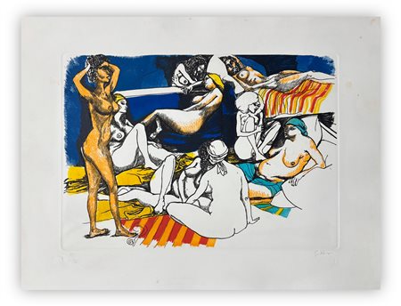 RENATO GUTTUSO (1911-1987) - Zelis a Usbek (4), 1973