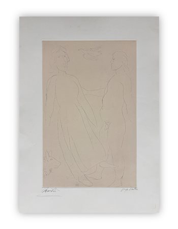 GIACOMO MANZÙ (1908-1991) - Senza Titolo