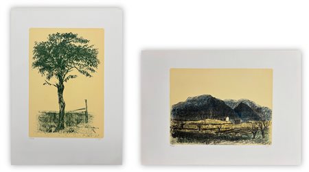 ALBERTO ZIVERI (1908-1990) - Lotto unico composto da 2 litografie