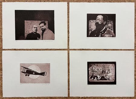 GIUSEPPE (BEPPE) MADAUDO (1950) - Lotto unico composto da 4 acqueforti