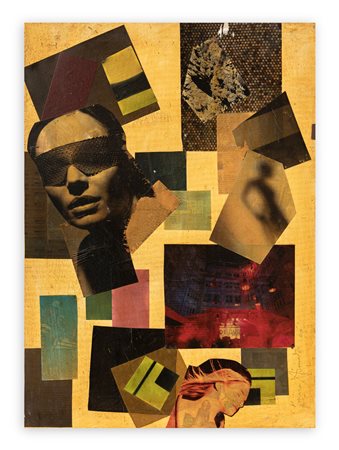 FRANCO ASINARI (1916-2007) - Figura femminile e astrazione ambiente, 1999