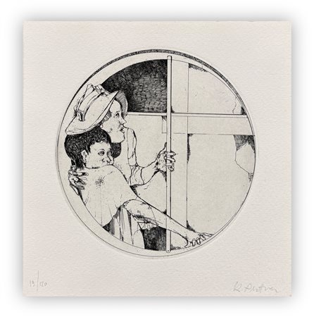 KARL PLATTNER (1919-1986) - Figure nel cerchio, 1974