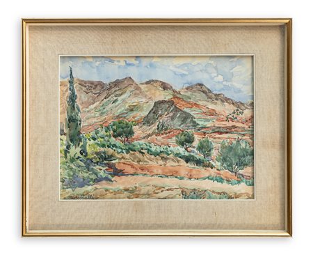 CARLO GALLI - Paesaggio di Gran Canaria