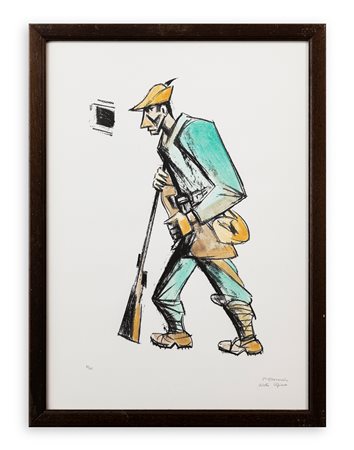 PIETRO MORANDO (1889-1980) - Vedetta alpina, 1968