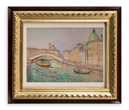 GIOVANNI MALESCI (1884-1969) - Un canale di Venezia, 1949