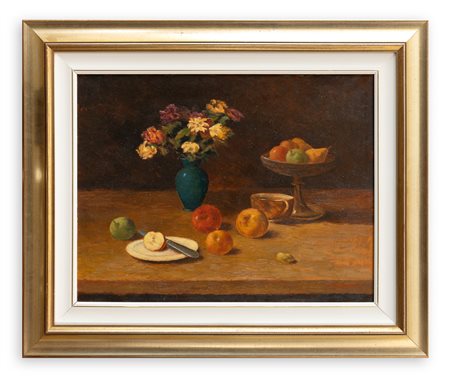 SILVIO ALBERTINI (1889-1984) - Natura morta con fiori