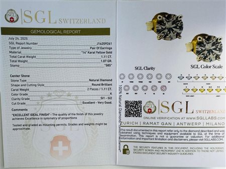 ORECCHINI IN ORO 1,07 GR -  ER50702