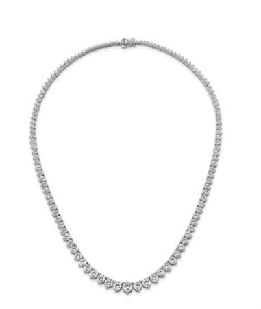 COLLANA IN ORO TIPO TENNIS CON DIAMANTI LAB GROWN A SCALARE 20 GRAMMI - 202/W GRADUATING