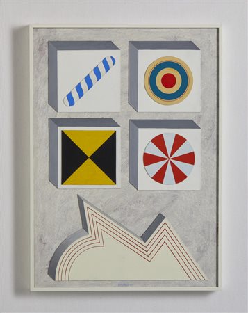 DEL PEZZO LUCIO (1933 - 2020) - ELEMENTI IN PROSPETTIVA .