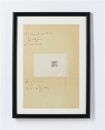 BOETTI ALIGHIERO (1940 - 1994) - SENZA TITOLO (FRANCESCO COSSIGA) .