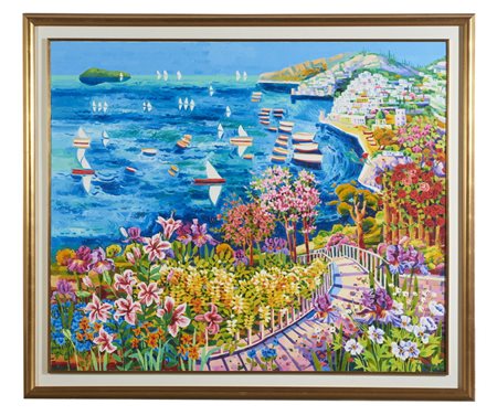 FACCINCANI ATHOS (n. 1951) - SOGNO INTORNO A POSITANO.