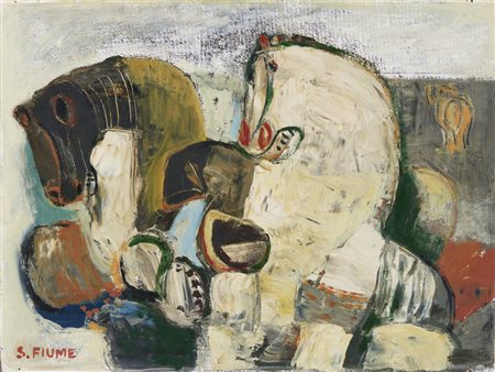 FIUME SALVATORE (1915 - 1997) - SENZA TITOLO (ANNI '50).