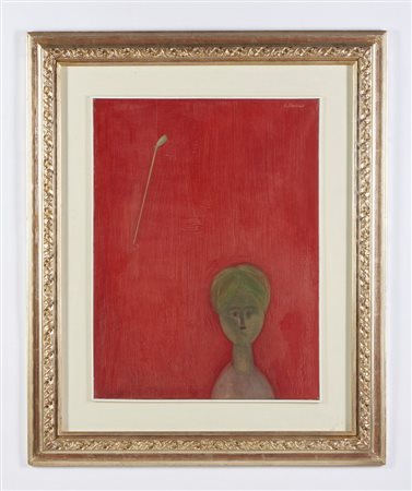 BUENO ANTONIO (1918 - 1985) - VOLTO E PIPA .