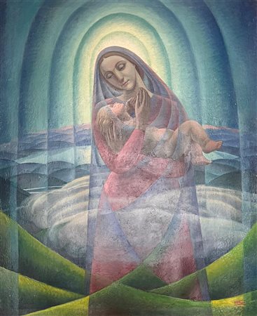 Gerardo Dottori “Madonna e bambino” 1925
