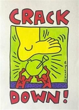 Keith Haring “Crack down!” ‘86