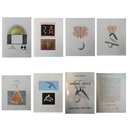 DEL PEZZO LUCIO Napoli 1933 - Milano 2020 "Libro d'autore - Amore folle"