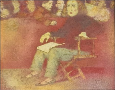 BENAGLIA CESARE Roma 1816 - 1888 "La estreller"