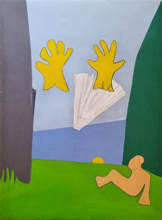 DE ROMANS MARIA LUISA Milano 1928 - 2018 "Fauno in guanti gialli"