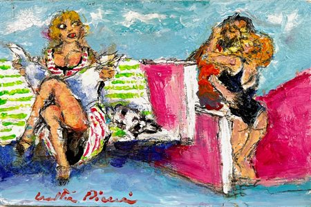 PIACESI WALTER Ascoli Piceno 1929 - Fermignano 2022 "Sala d'attesa"