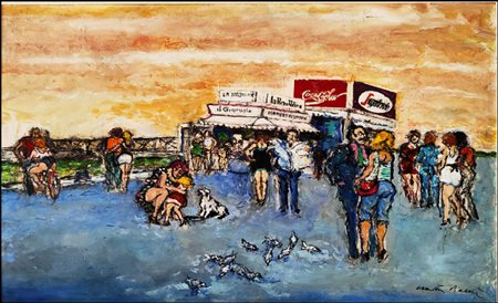 PIACESI WALTER Ascoli Piceno 1929 - Fermignano 2022 "Edicola di periferia"