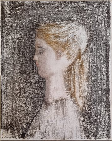 BUENO ANTONIO Berlino 1918 - Fiesole 1984 "Profilo di giovane"