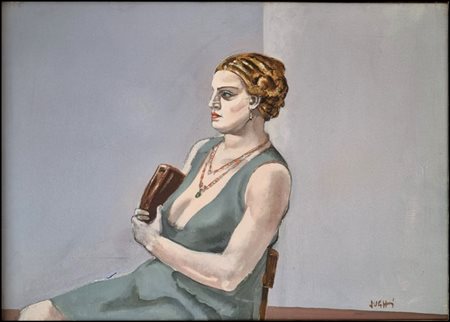 SUGHI ALBERTO Cesena 1928 - Bologna 2012 "L'attesa"